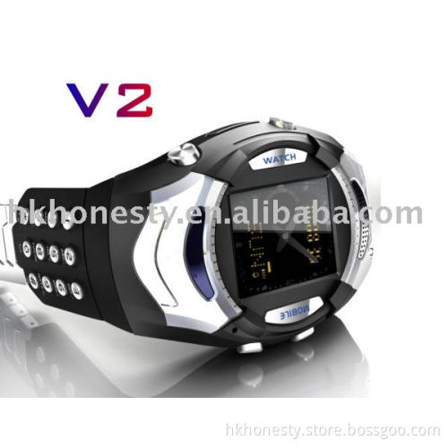 watch mobile phone with tri-band V2